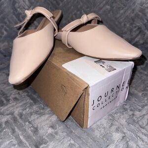 Journey Collection Nude Mules New never worn